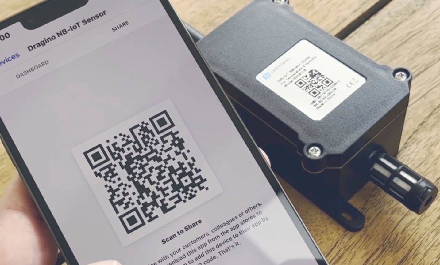 Datacake QR-Code Scanning